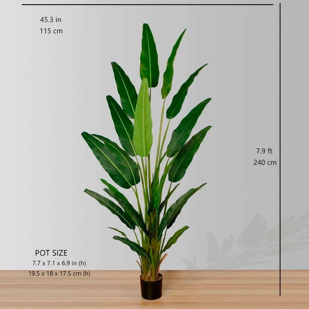 Senior Artificial Travellers Palm Tree Potted Plant