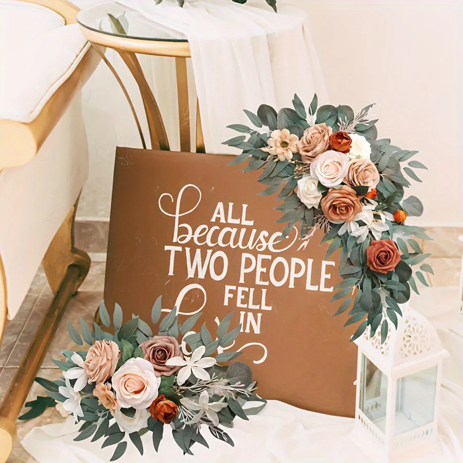 Sign Flower Burnt Orange