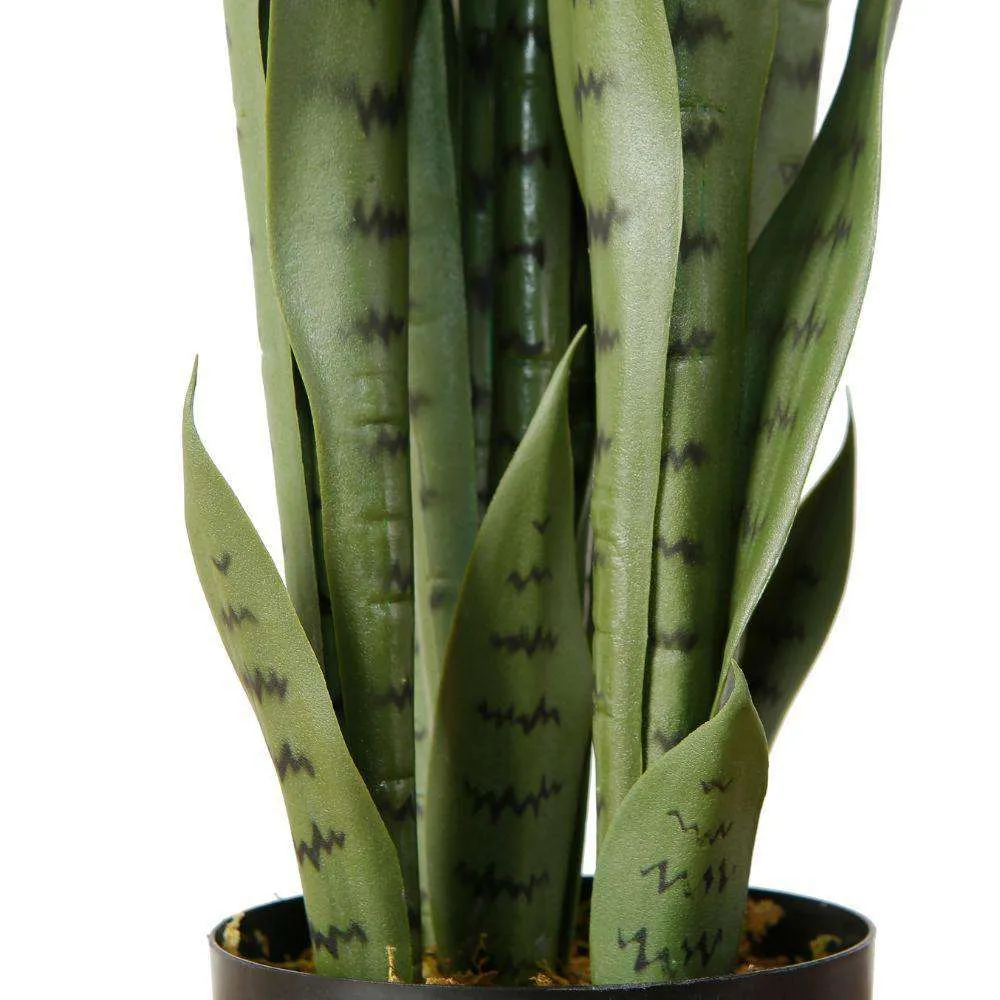 Artificial Snake Sansevieria Green Potted Plant