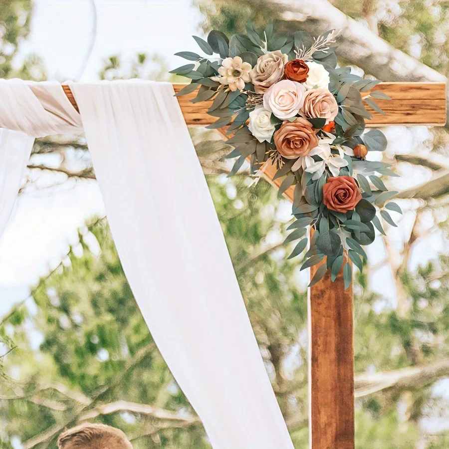 Sign Flower Burnt Orange