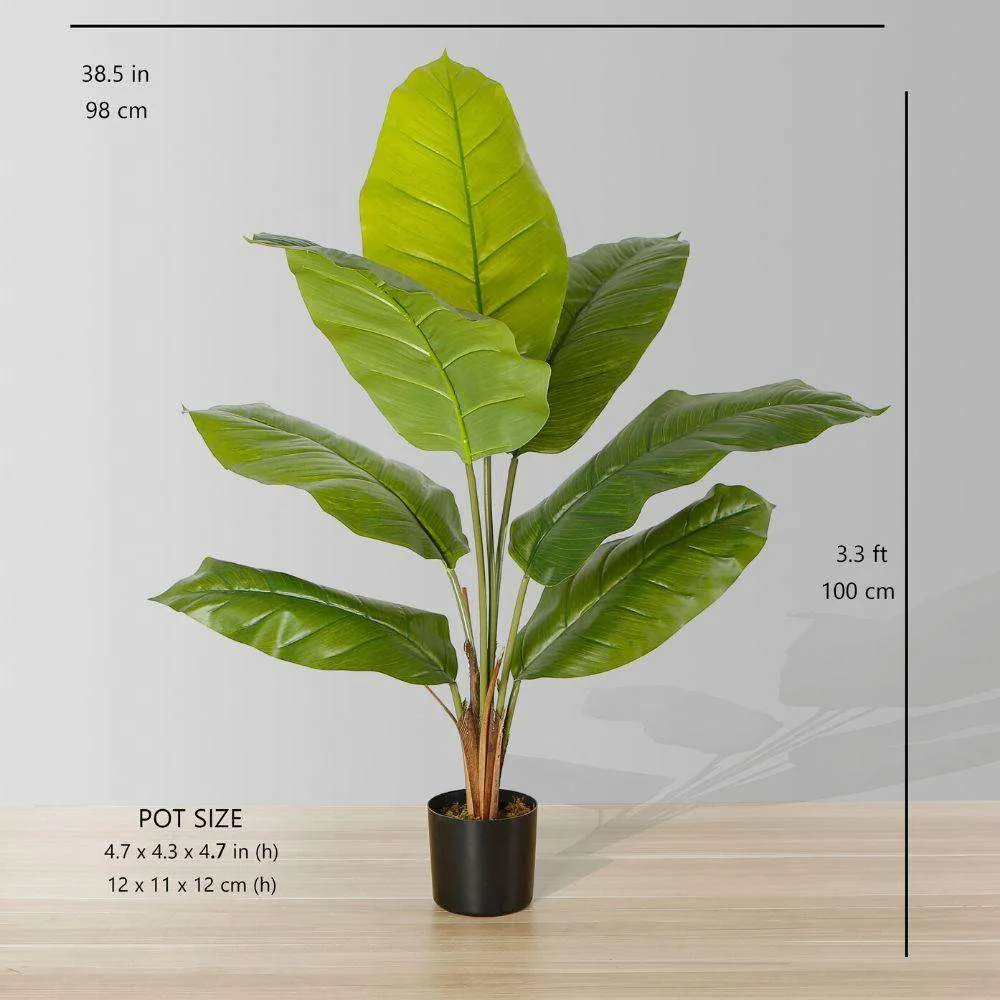 Artificial Spathiphyllum Leaf Potted Plant (Multiple Sizes)