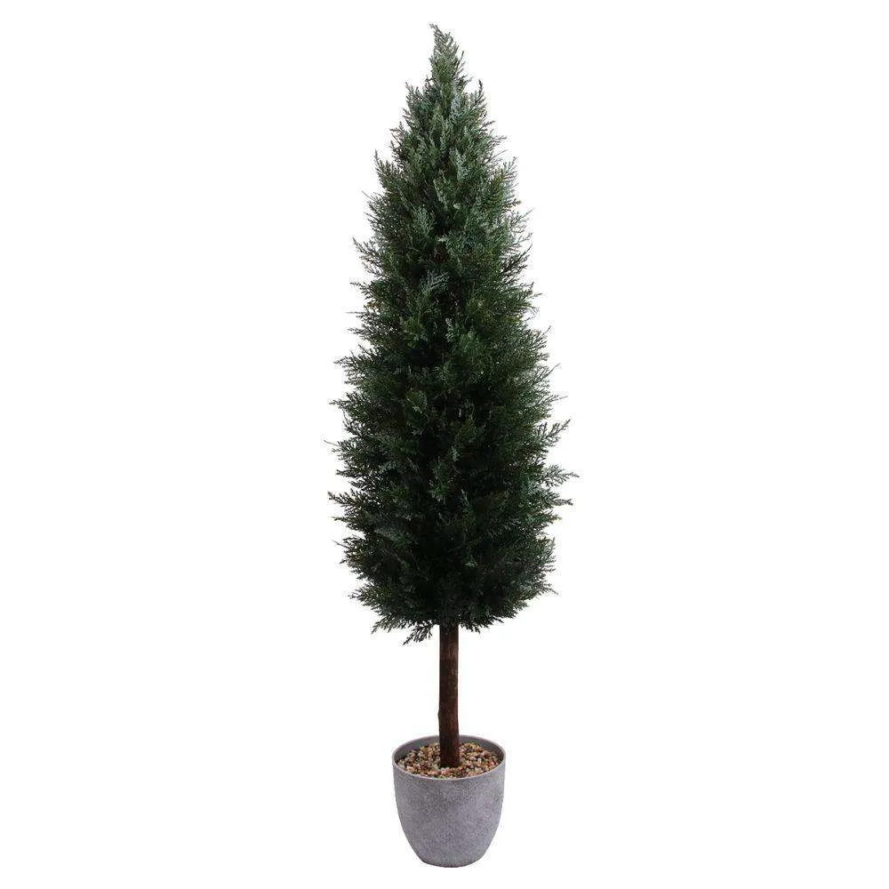 Faux Potted Cedar Topiary Plant (Multiple Size)