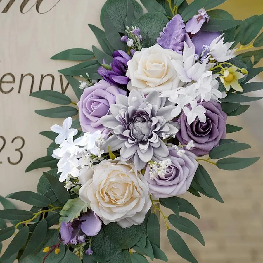Senior Sign Flower Purple