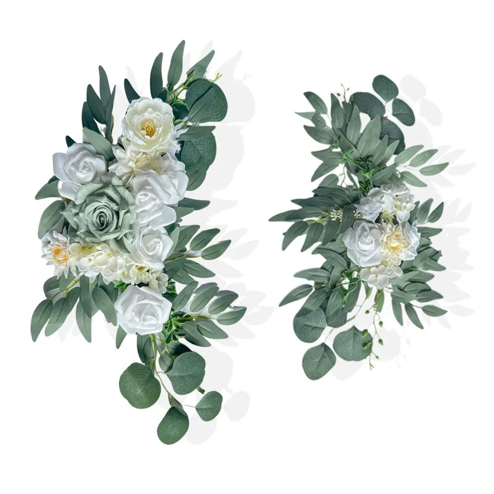 Sign Flower Green&White