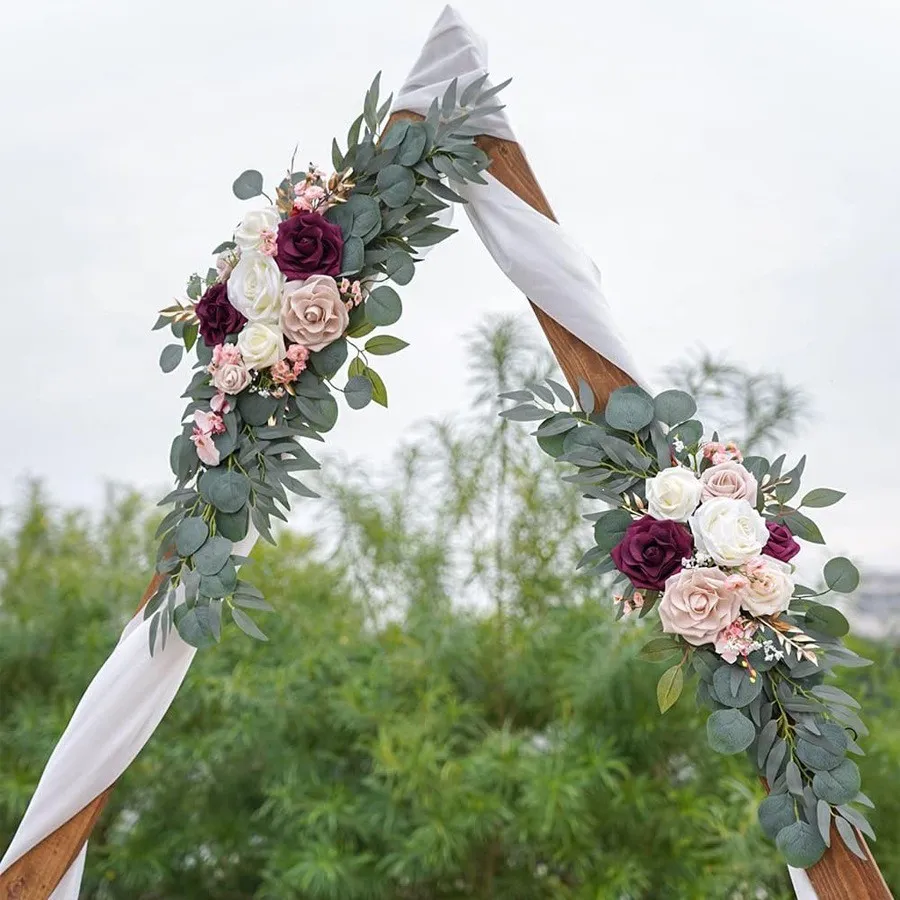 Senior Sign Flower White & Burgundy