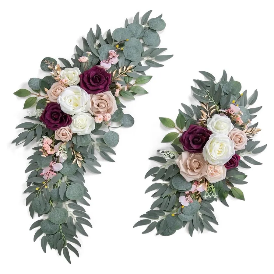 Senior Sign Flower White & Burgundy
