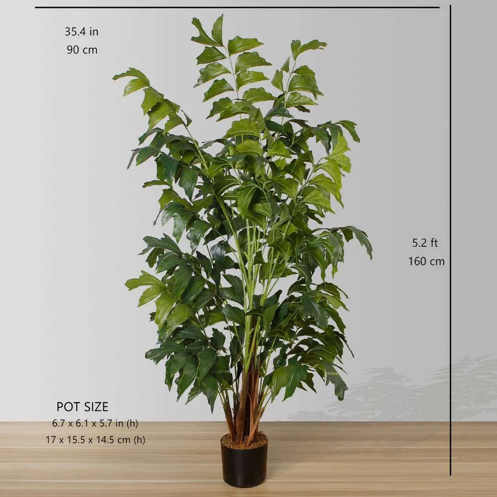 Artificial Fishtail Palm Tree Potted Plant (Multiple Sizes)