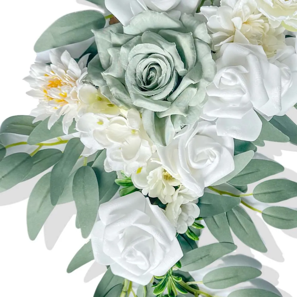 Sign Flower Green&White