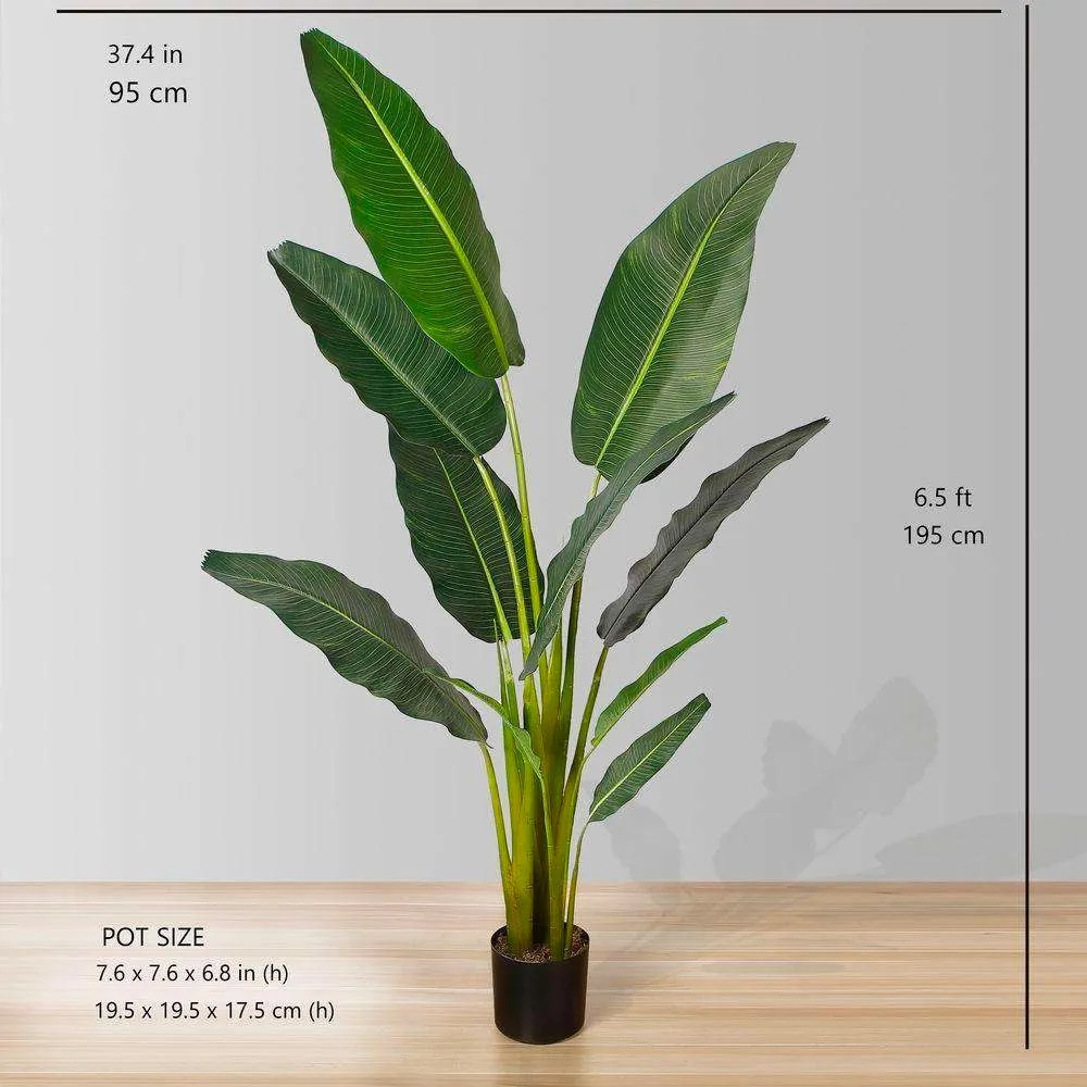 Artificial Travellers Palm Tree Potted Plant