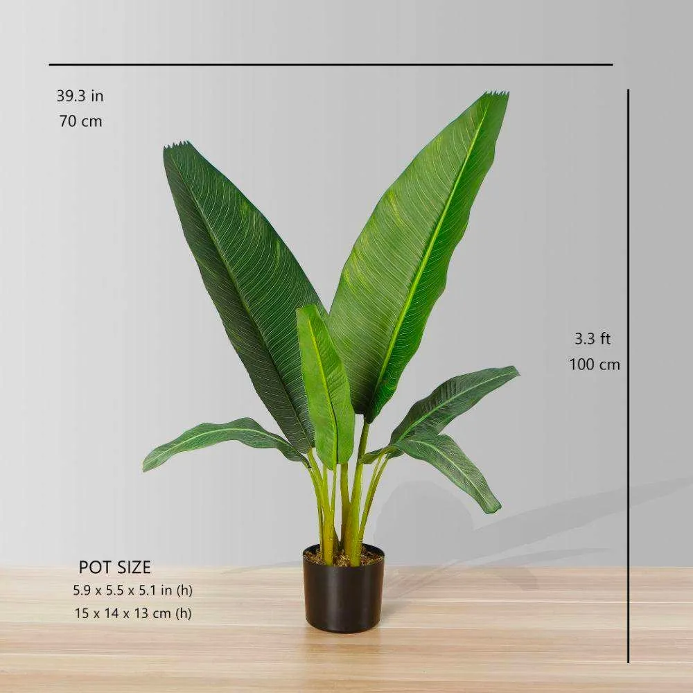 Artificial Travellers Palm Tree Potted Plant