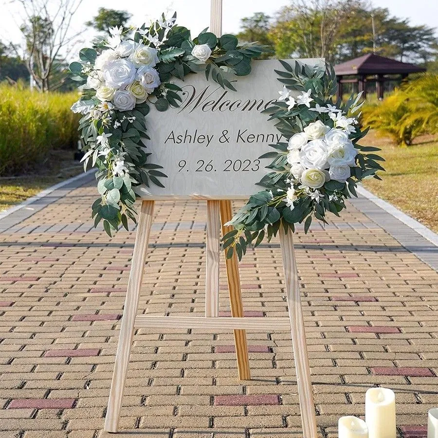 Senior Sign Flower Pure White