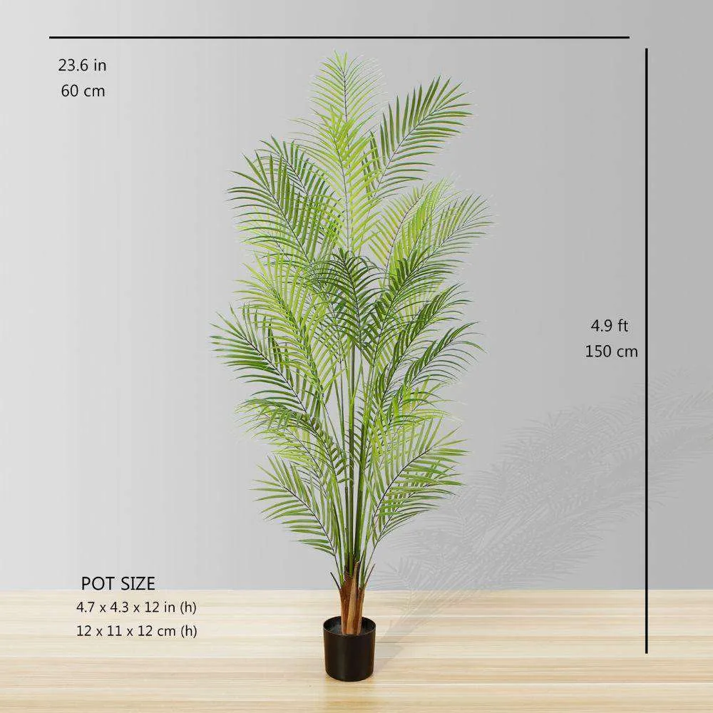 Artificial Areca Palm Tree Potted Plant
