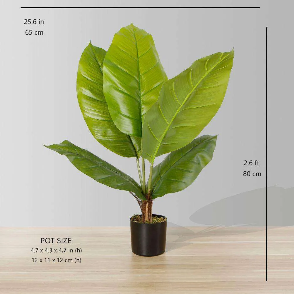 Artificial Spathiphyllum Leaf Potted Plant (Multiple Sizes)