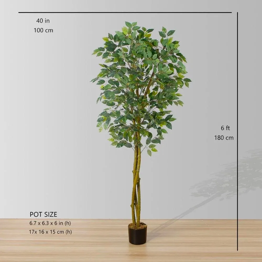 Artificial Ficus Tree Potted Plant (Multiple Sizes)