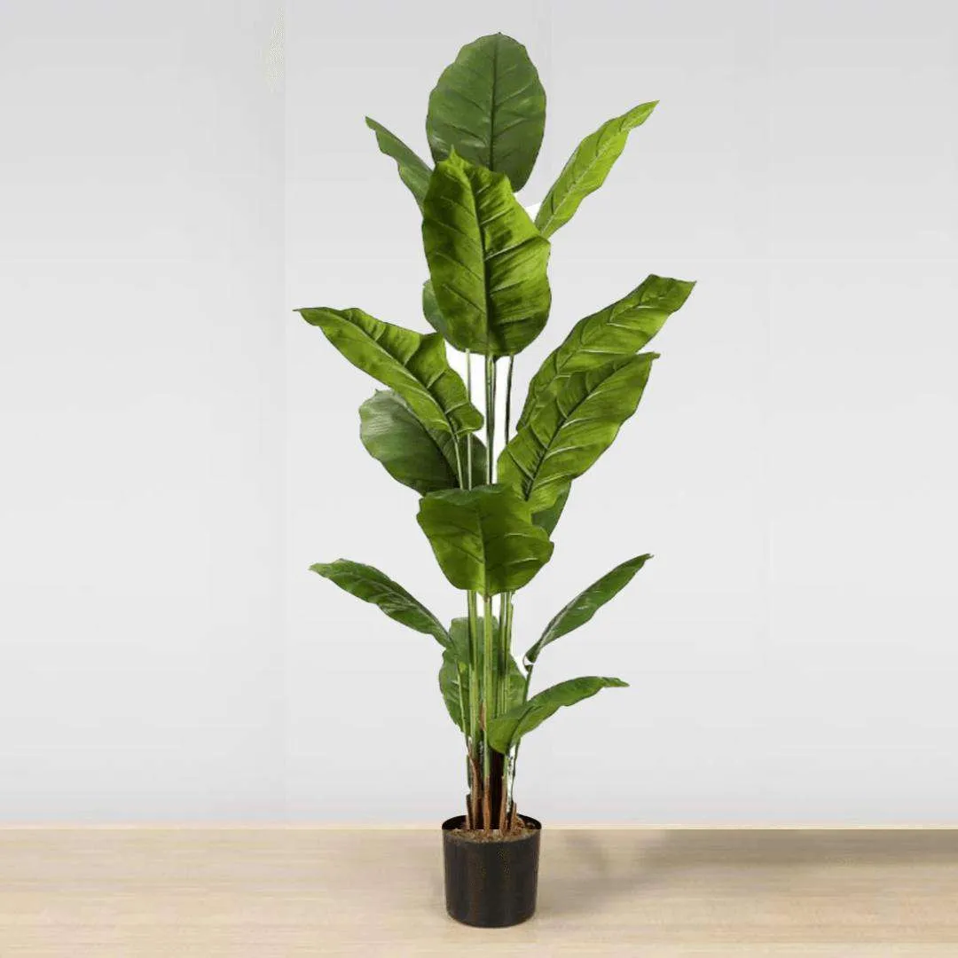 Artificial Spathiphyllum Leaf Potted Plant (Multiple Sizes)