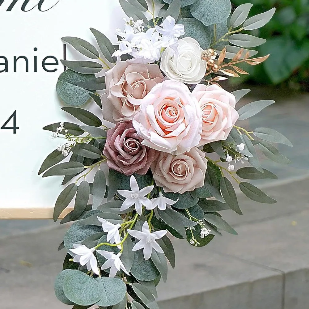 Senior Sign Flower Grey Pink