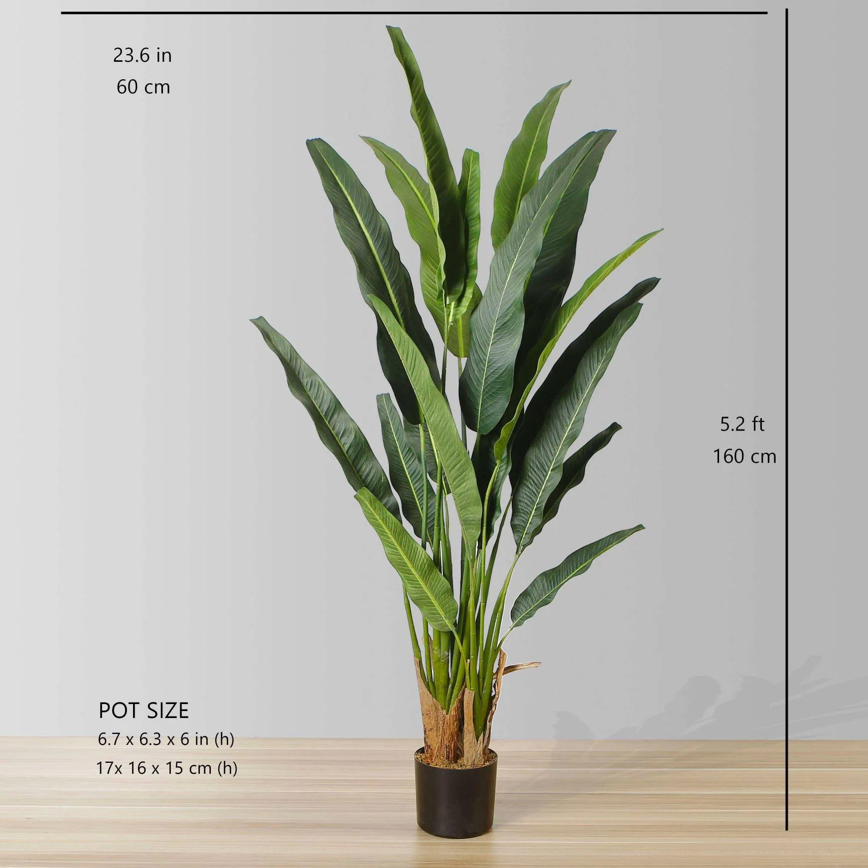 Senior Artificial Travellers Palm Tree Potted Plant