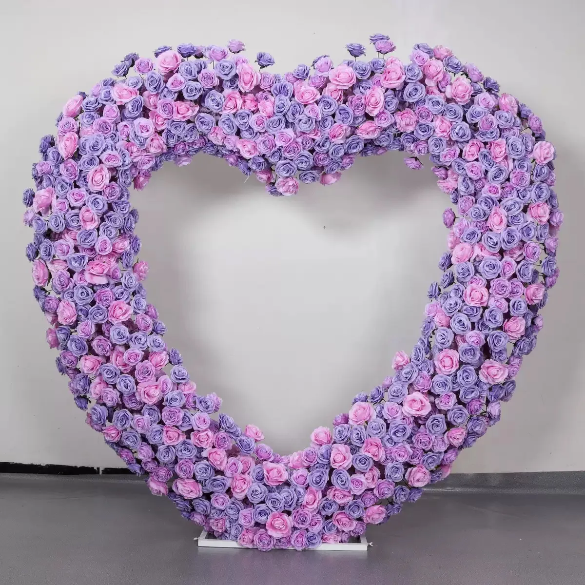 YBLIOUKE Heart Shaped  Floral Arch Set Proposal Wedding Party Decor