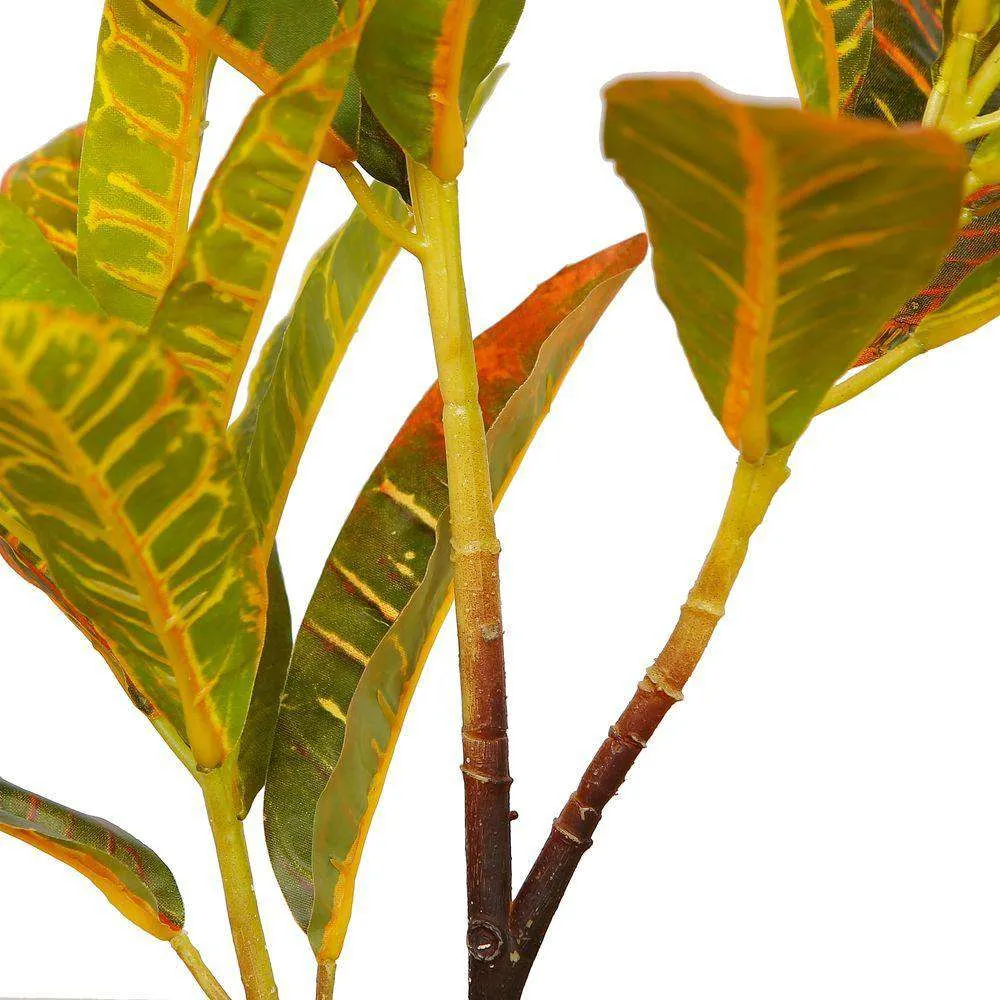 Artificial Crotons Potted Plant
