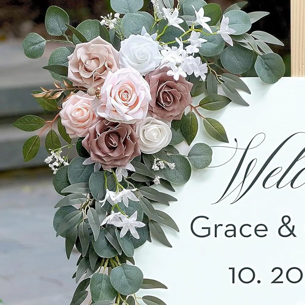 Senior Sign Flower Grey Pink