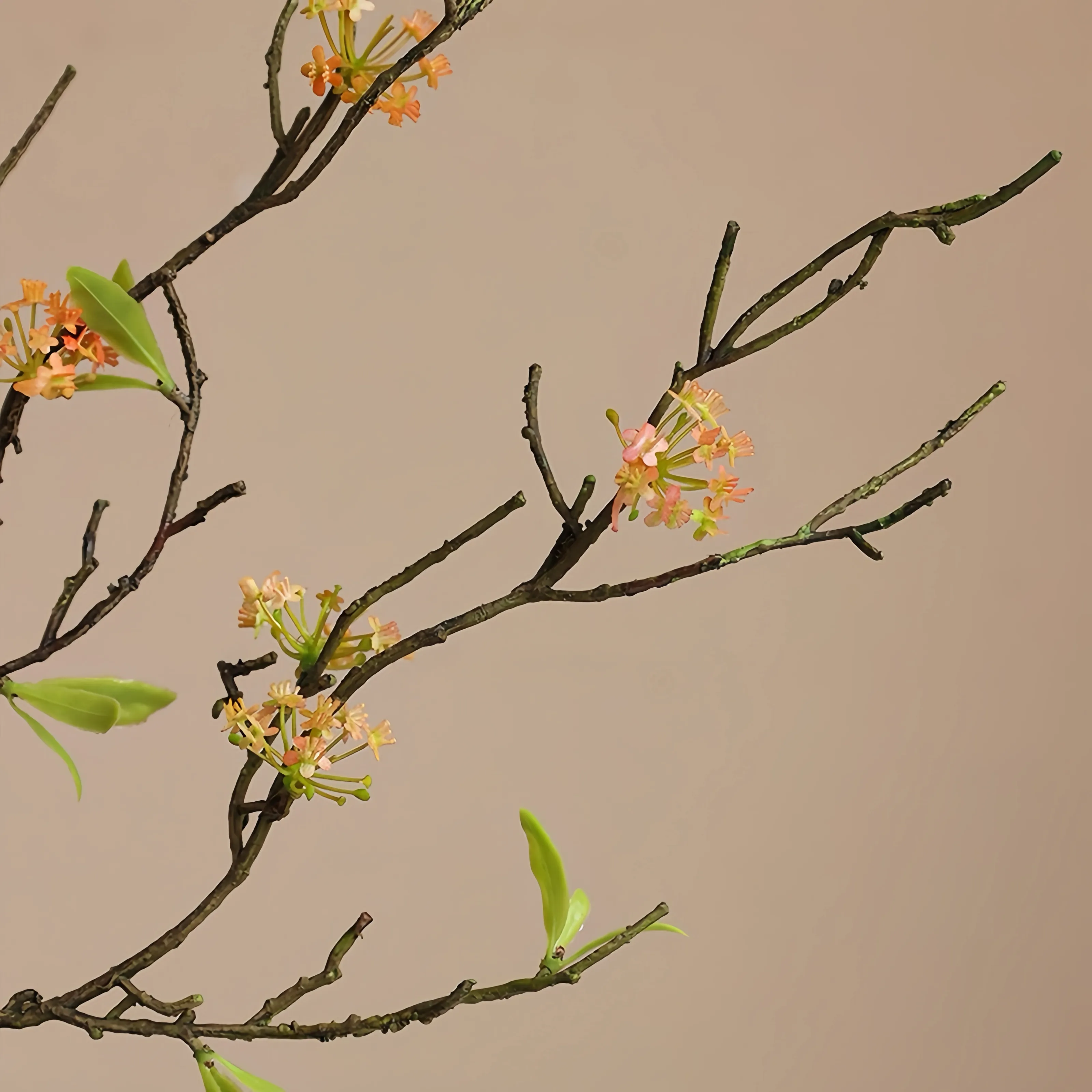 Retro Wheat Straw Pear Blossom Branch