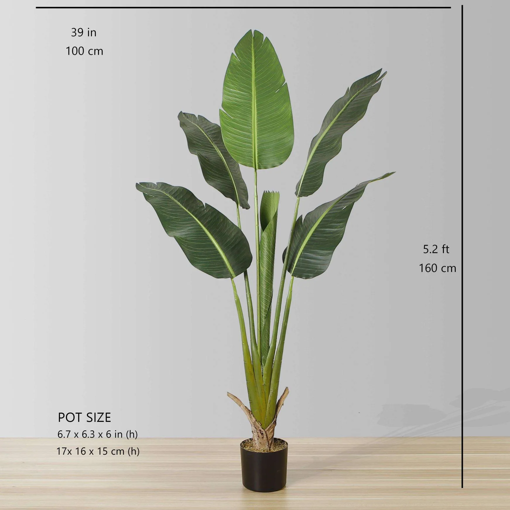 Senior Artificial Bird Of Paradise Potted Plant (Multiple Sizes)