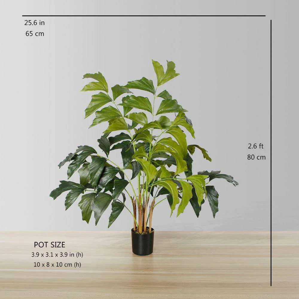 Artificial Fishtail Palm Tree Potted Plant (Multiple Sizes)
