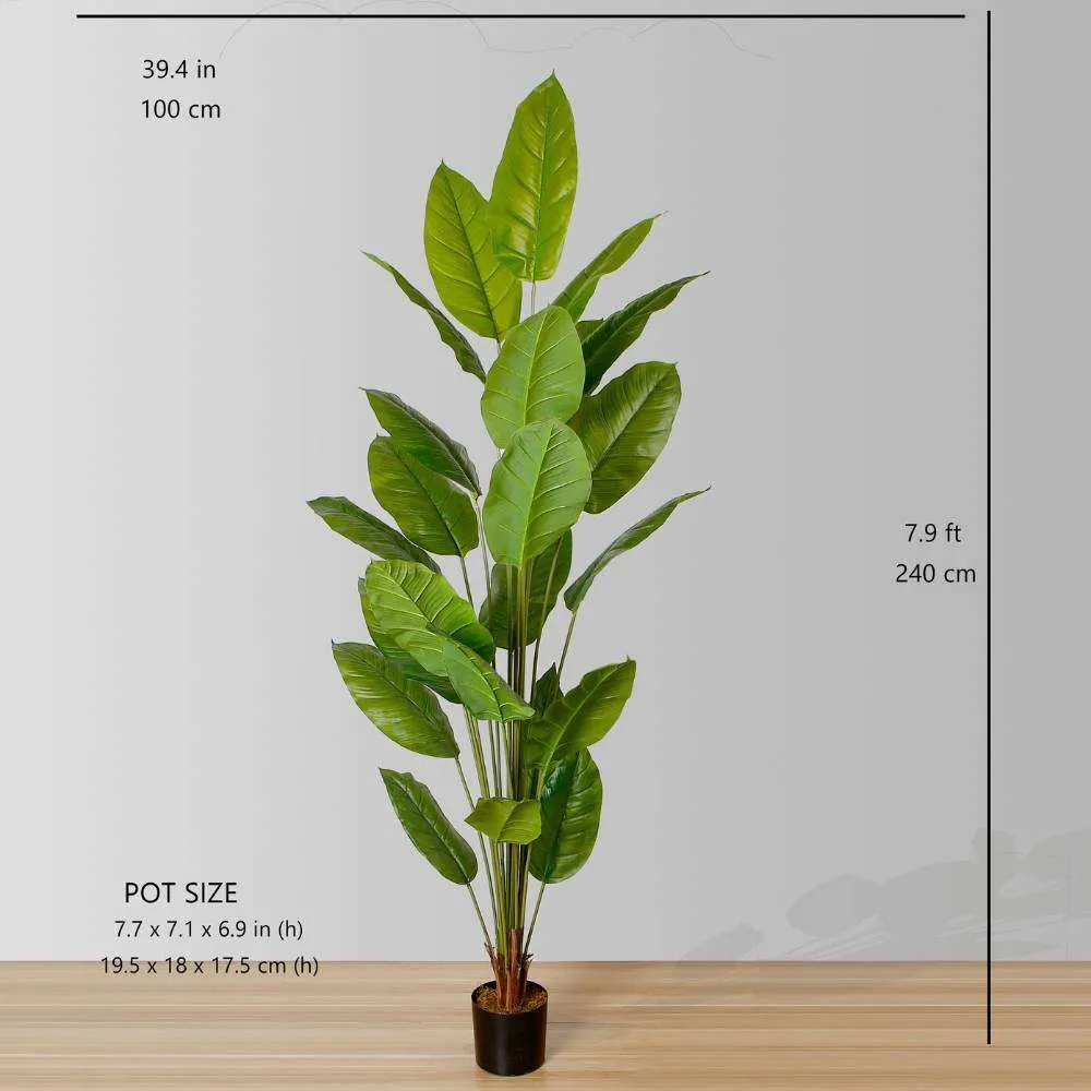 Artificial Spathiphyllum Leaf Potted Plant (Multiple Sizes)