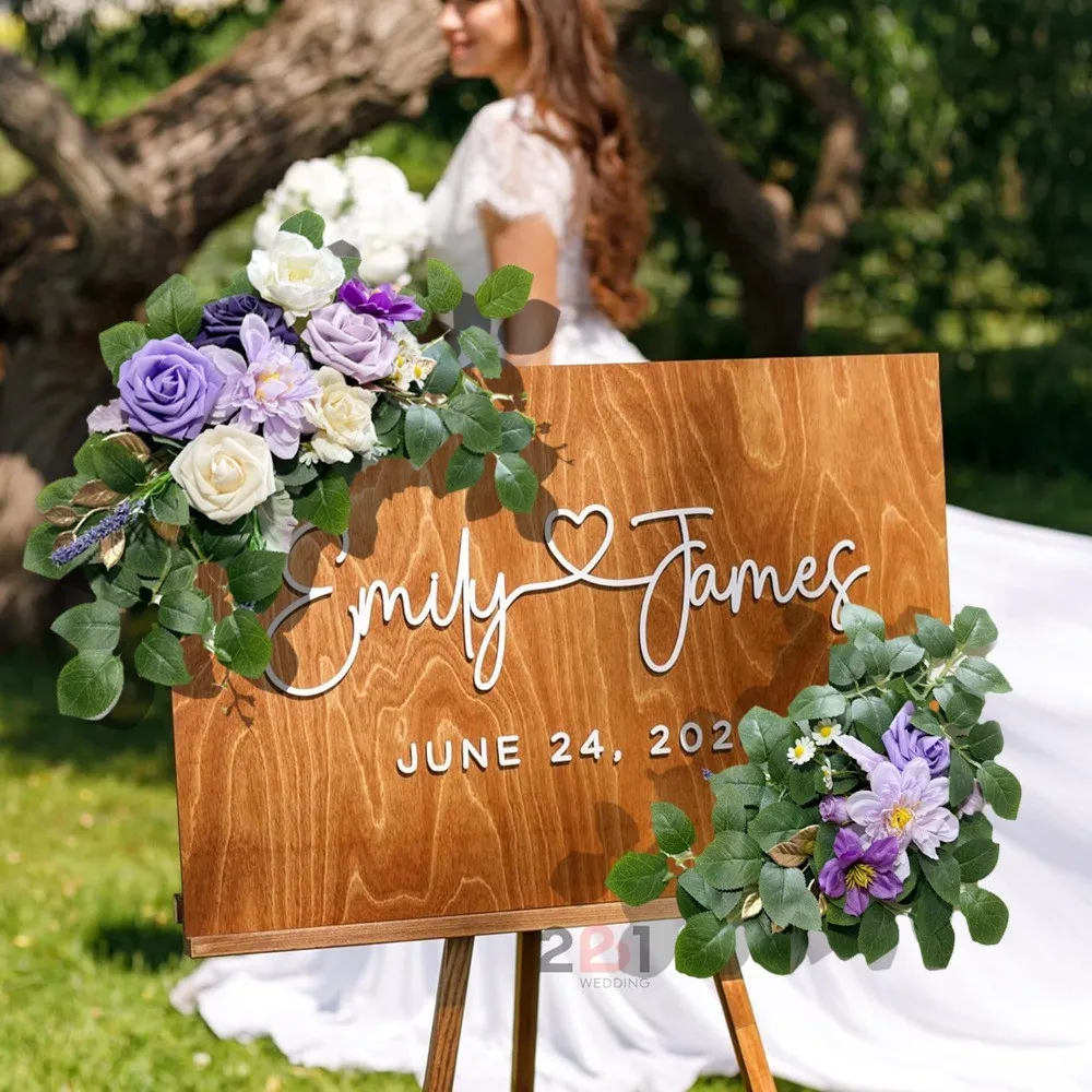Sign Flower Purple&Green