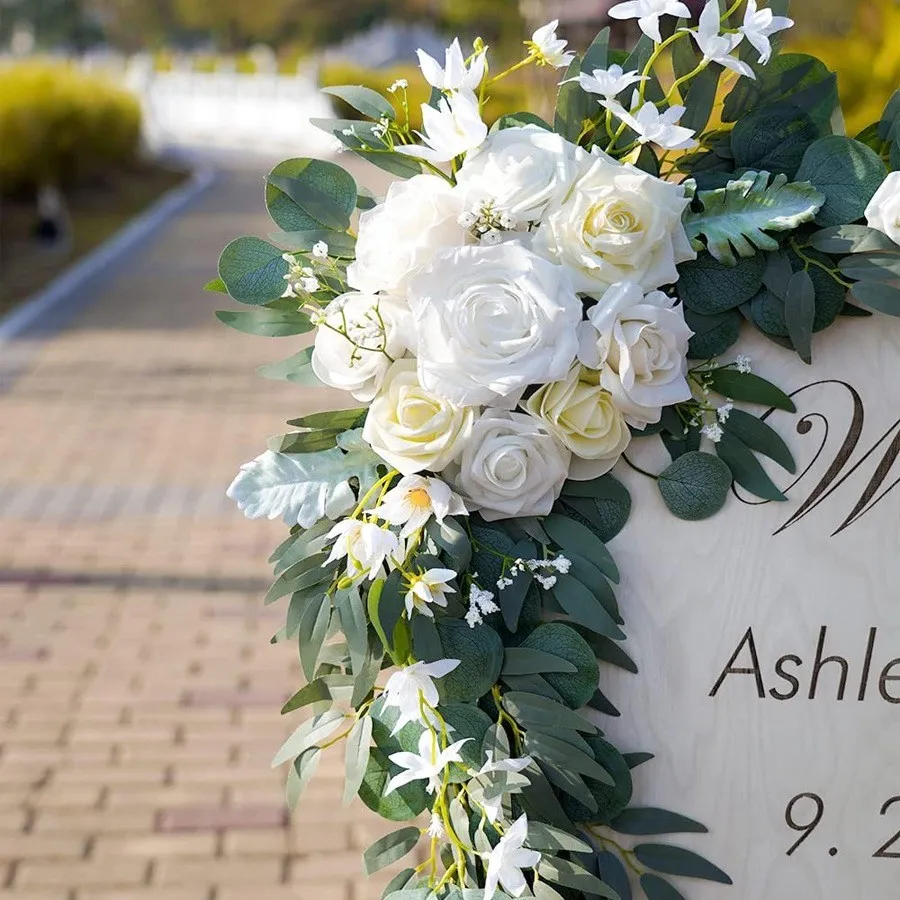 Senior Sign Flower Pure White