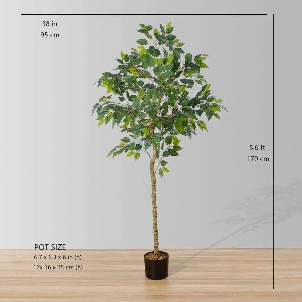 Artificial Ficus Tree Potted Plant (Multiple Sizes)
