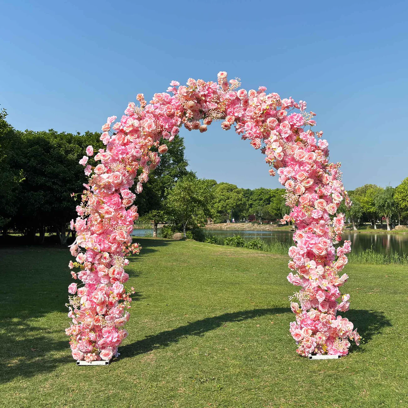 Flower Arch Artificial Florals Backdrop Proposal Wedding Party Decor