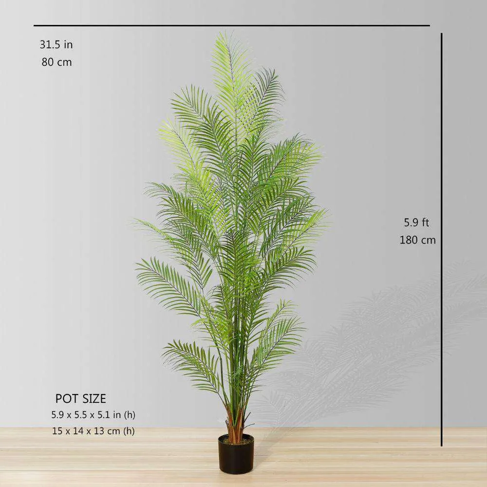 Artificial Areca Palm Tree Potted Plant
