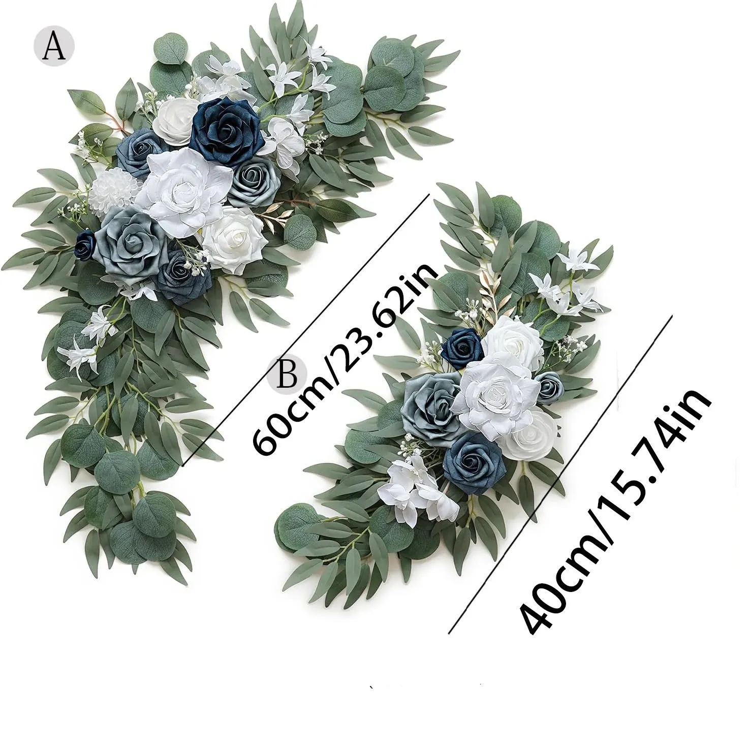 Senior Sign Flower Dark Blue