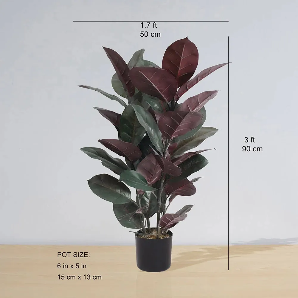 Artificial Rubber Potted Plant