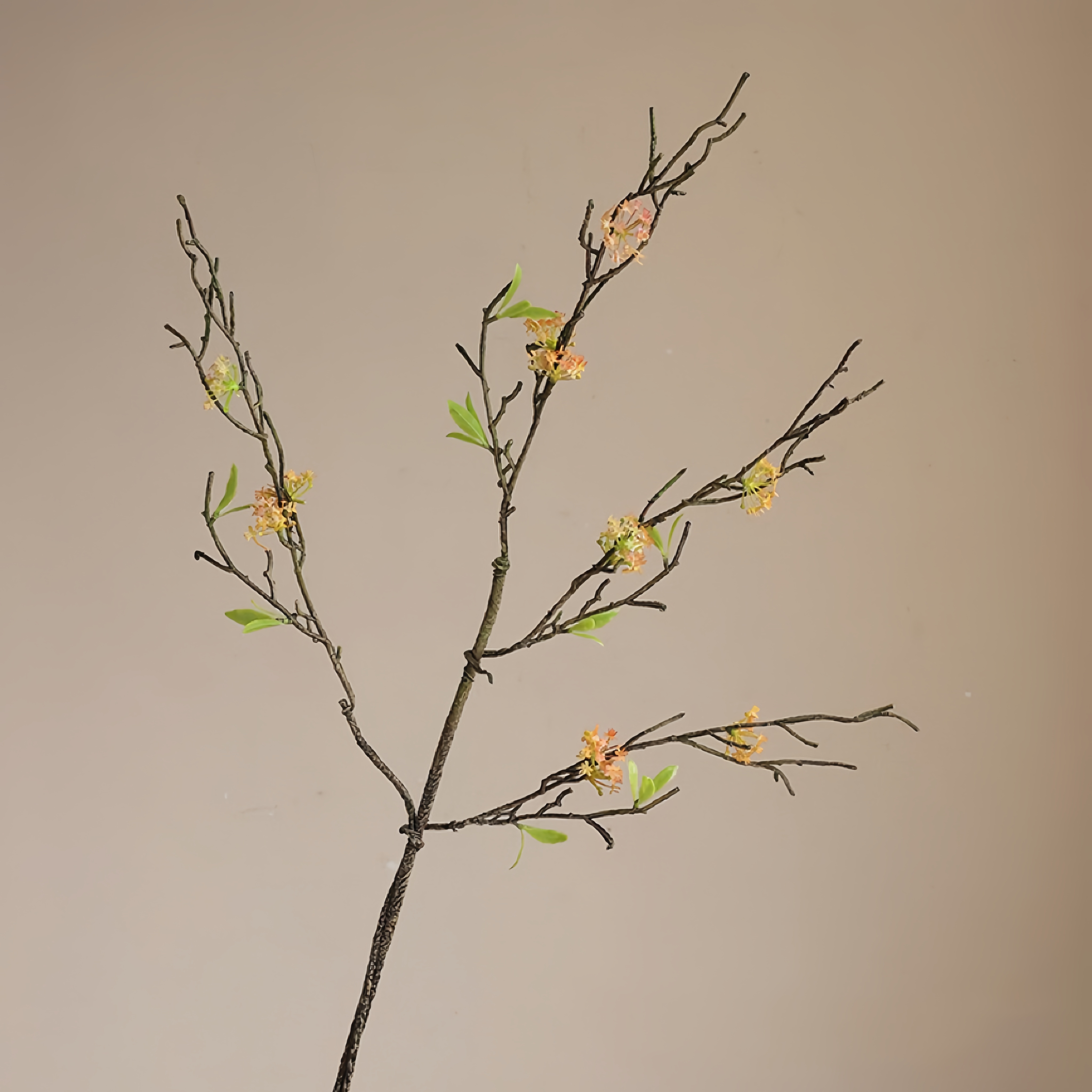 Retro Wheat Straw Pear Blossom Branch