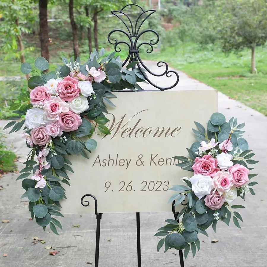 Senior Sign Flower Pink