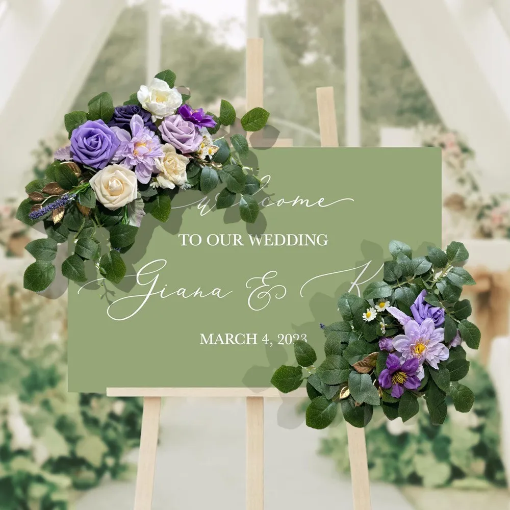 Sign Flower Purple&Green
