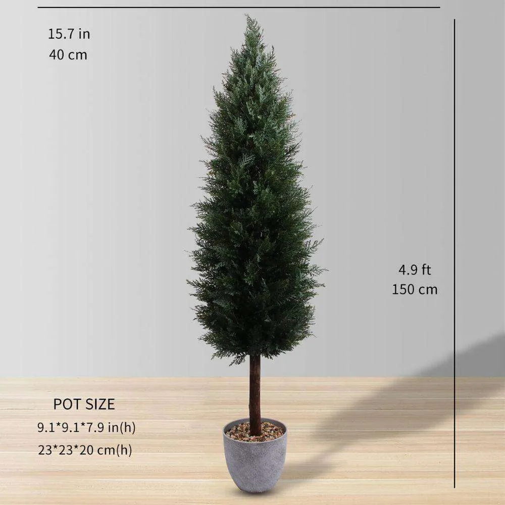 Faux Potted Cedar Topiary Plant (Multiple Size)