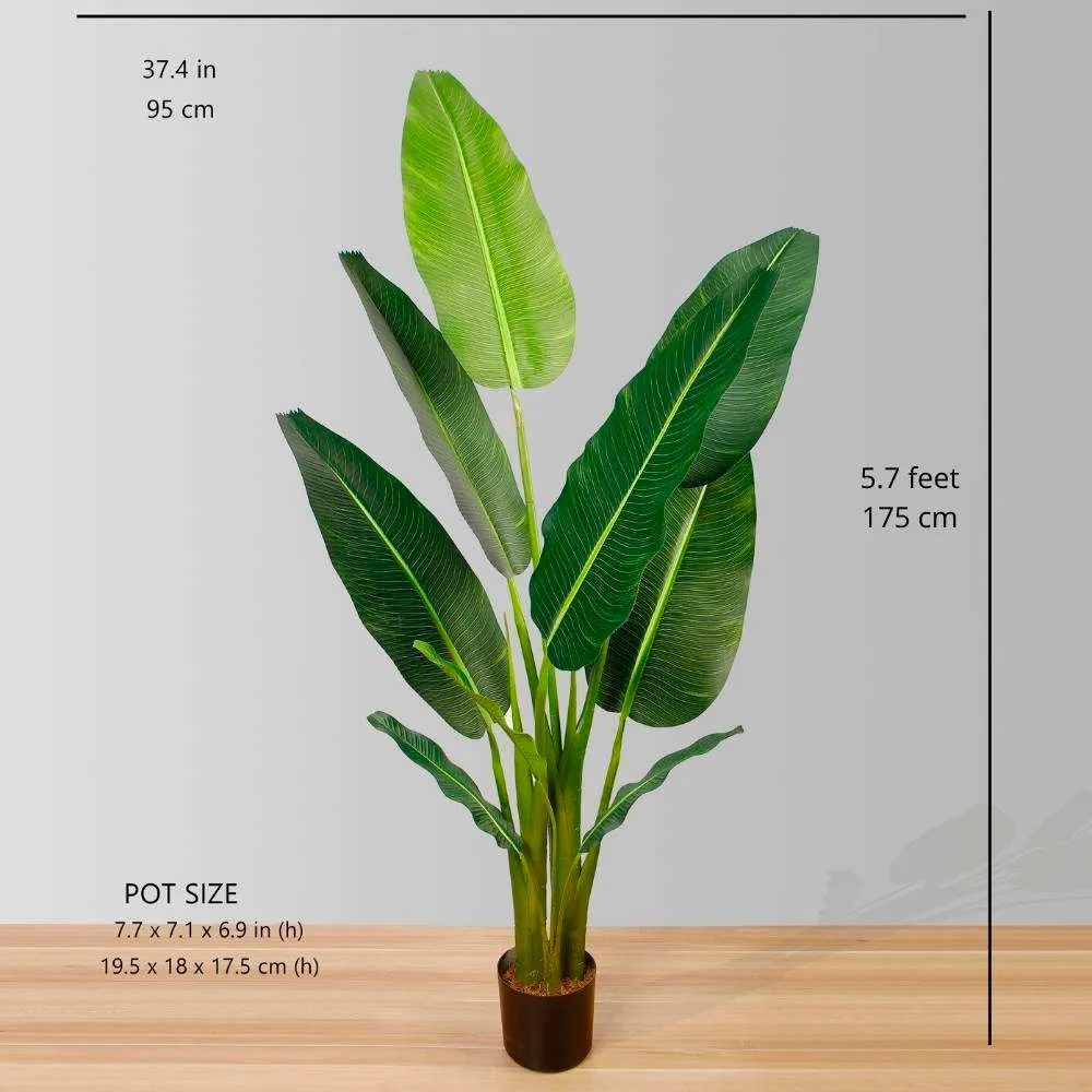 Artificial Travellers Palm Tree Potted Plant
