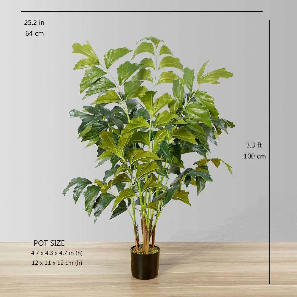 Artificial Fishtail Palm Tree Potted Plant (Multiple Sizes)