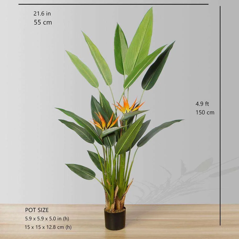 Amber Artificial Bird Of  Paradise Potted Plant (Multiple Sizes)