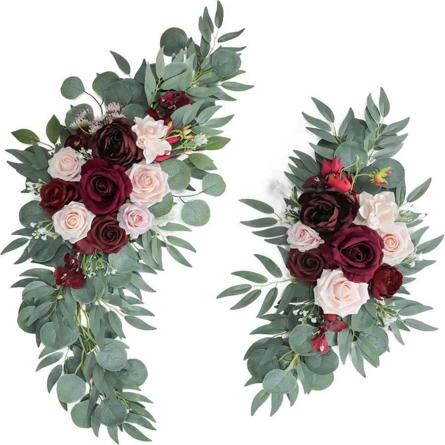 Senior Sign Flower Burgundy