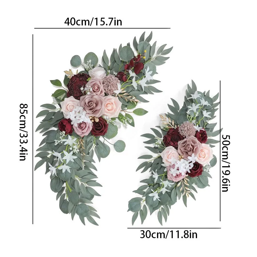 Senior Sign Flower Gray Pink & Burgundy